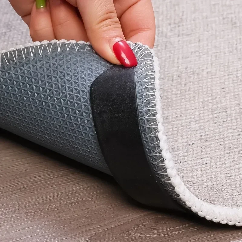 Anti-Slip Carpet Sticker Self Adhesive Washable Rug Gripper Bath Mats Prevent Sliding Pads 16/8Pcs For Kitchen Bathroom Hallway