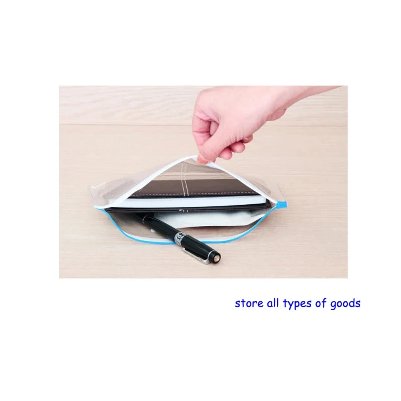 Pvc Plastic Ziplock Bags Transparent Zipper Bag Size Office, Cultural And Educational Supplies/Folders file bag,office folder,binder folder