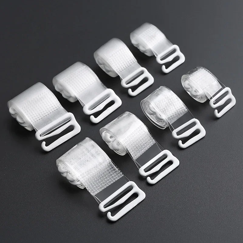10/2pcs Transparent Bra Straps Invisible Detachable Silicone Women's Elastic Belt Adjustable Non Slip Intimates Shoulder Strap