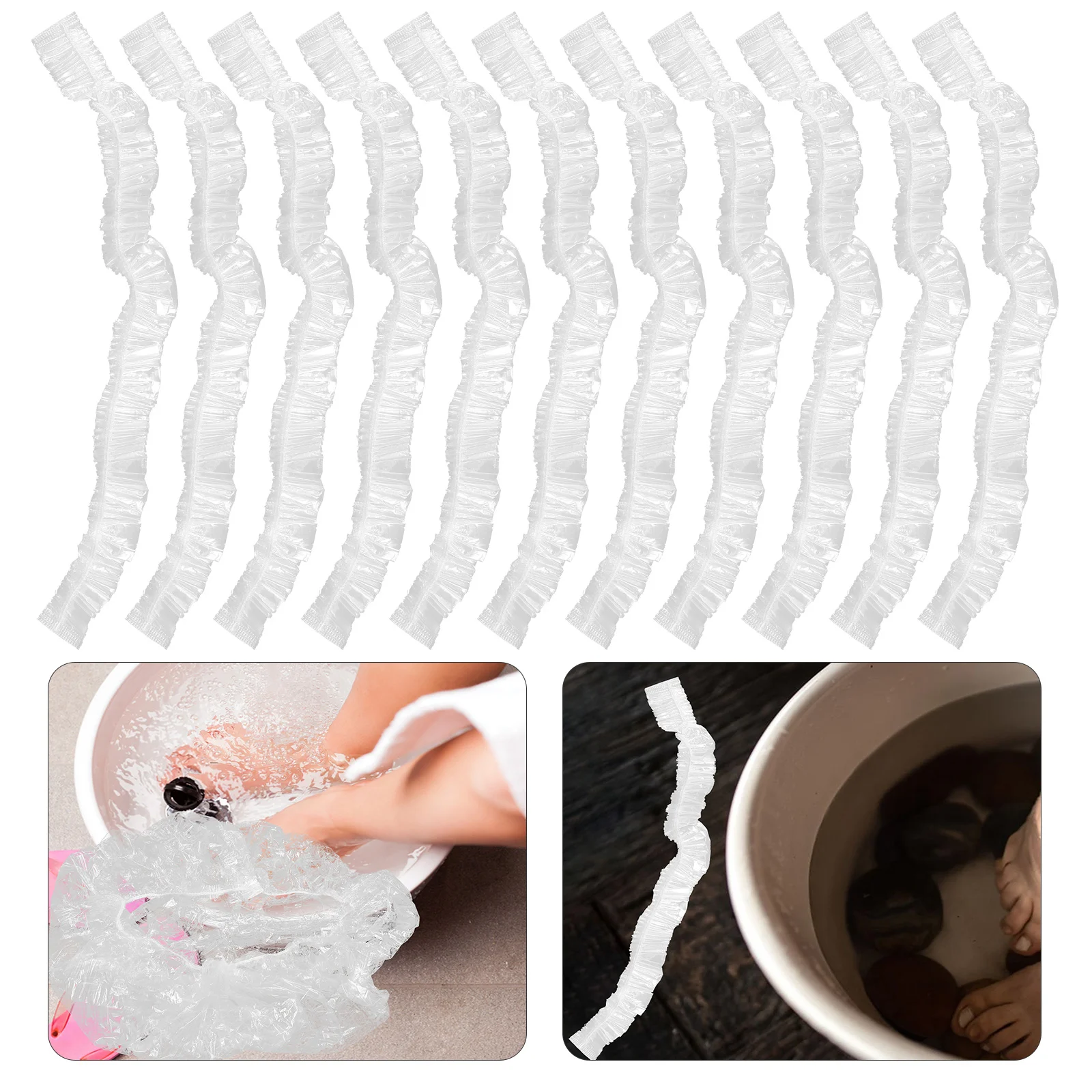 

Disposable Pedicure Spa Liners Portable Foot Spa Liner Foot Tub Liners Bath Basin Bags SPA Covers for Foot Care Tools