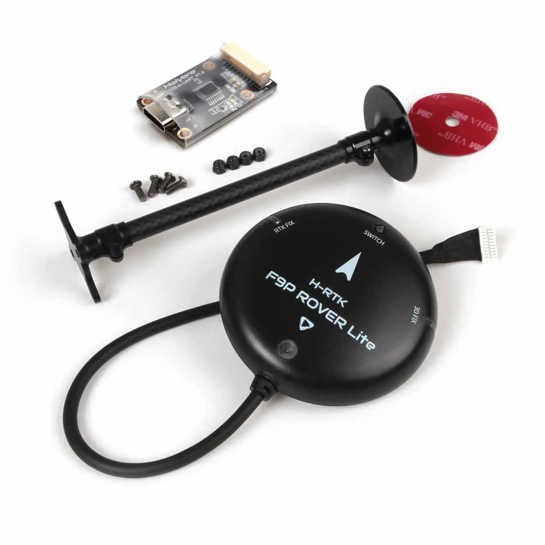 

Holybro H-RTK F9P Rover Lite GPS/Base/Спиральный дифференциал, высокая точность, Многополосная система позиционирования GNSS для PIXHAWK