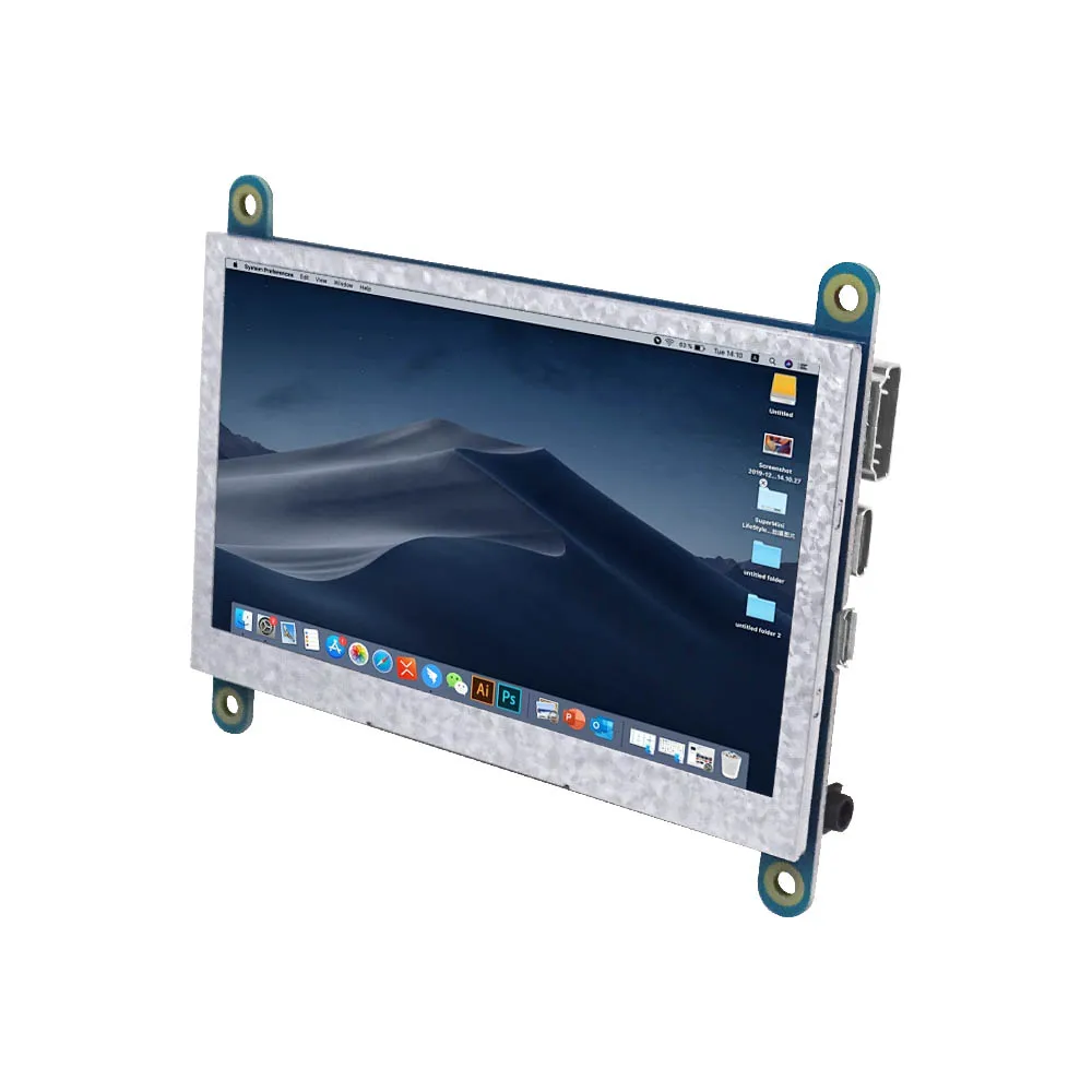 5-Zoll-LCD-HDMI-Monitor Ultra HD 800 * 480 Auflösung IPS-Display kapazitiver Touchscreen ohne Treiber für Raspberry Pi 2B/3B/3B+/4B