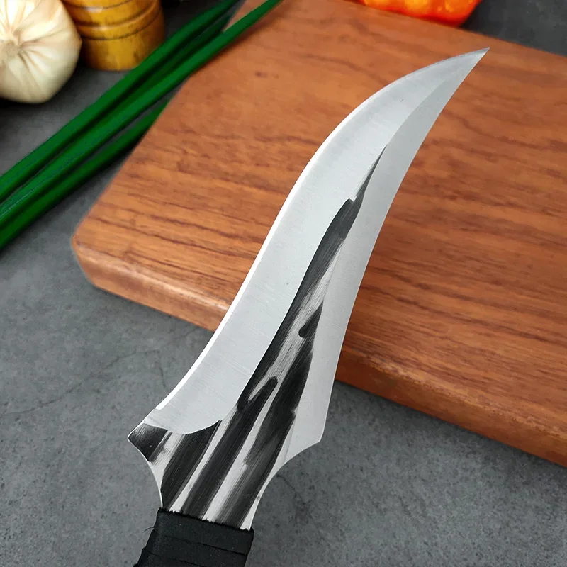Description Picture 5 of item2PCS Set Buther Boning Knife Stainless Steel Handle Utility Knife Chef Slicing Meat Fish Fruit Sharp Cleaver Kitchen Knives Set