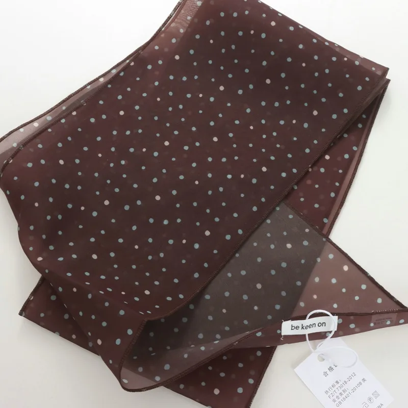 Nische Persönlichkeit Farblich Passender Langer Seidenschal Damen Trend All-Match Dünne Schmale Schals Schnürung Taillenband Zubehör – Detail 5