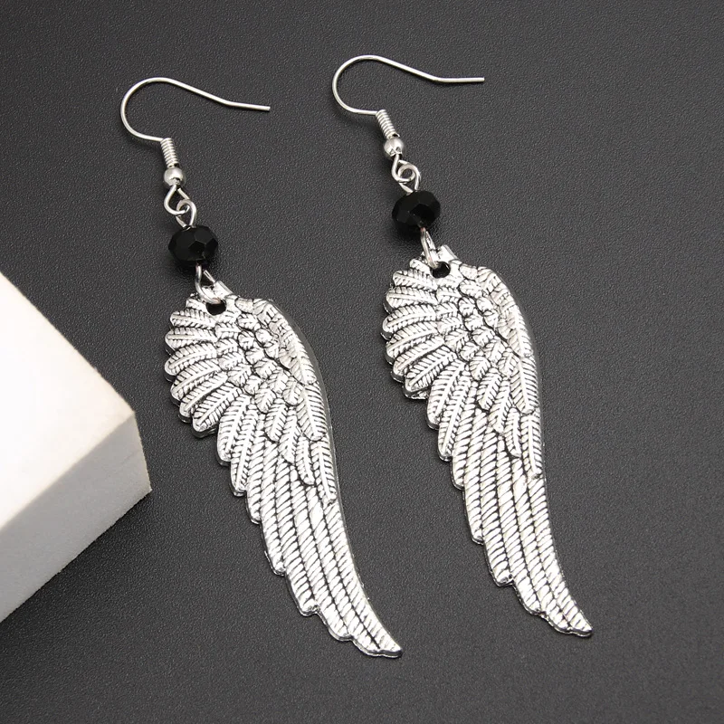 Dark Angel | Large Angel Wing Earrings