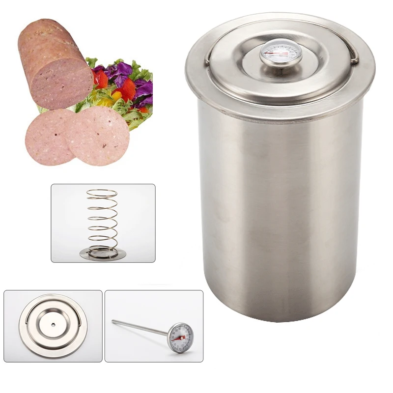Ham-Maker-Stainless-Steel-Ham-Maker-Meat-Press-with-Thermometer-for ...