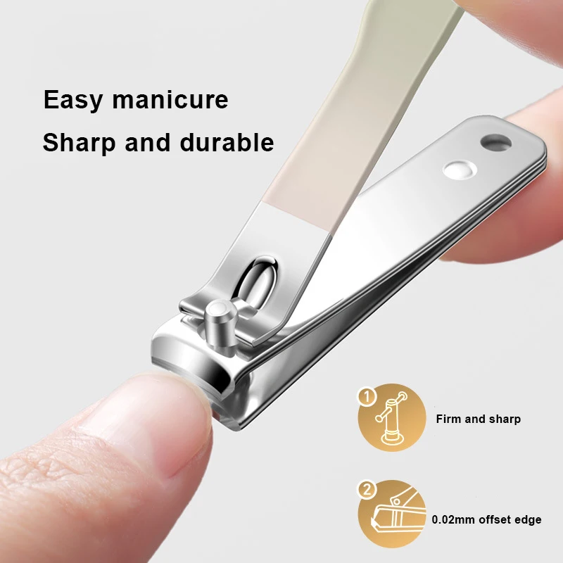 6Pcs Nail Cutter set Colorful ear Scoop Nail clipper Portable Zipper Nail clipper portable beauty nail care set 4