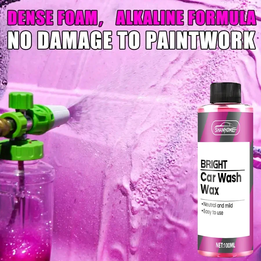 Pink Foaming Extreme Bodywash & Wax Foaming Car Wash Soap Works with Foam Cannons/Guns or Bucket Washes For Cars Trucks