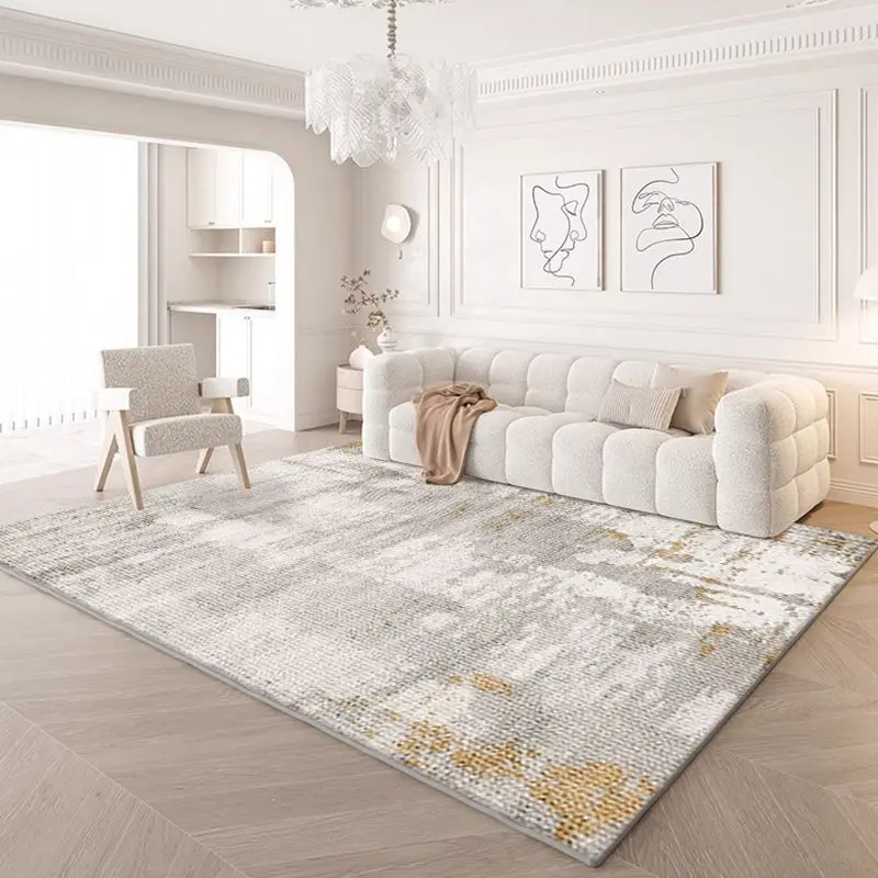 Luxury Abstract Style Carpet for Living Room High-end Home Decor Large Area Rug Non-slip Bedroom Bedside Mats Customizable Tapis 3