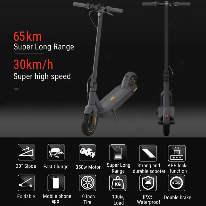 Trottinette électrique – Segway-Ninebot G30E II MAX – 700W – 65 km