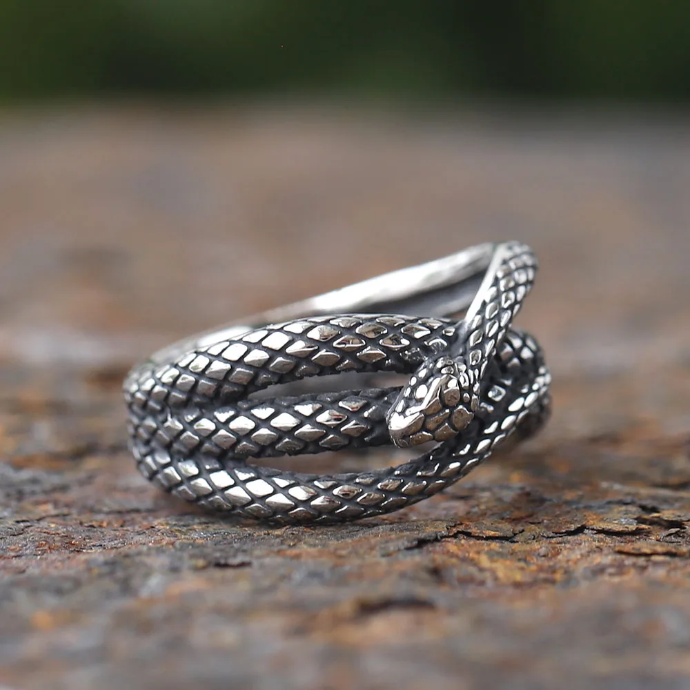 3D Snake Ring 316L Stainless Steel for Men finger ring stainless steel ring animal ring