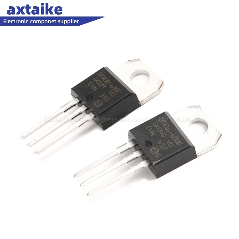 Lot De 10 Transistors Triac BTA20-600B - 20A 600V - Boîtier TO-220 - Pour Variateurs, Contrôle De Puissance