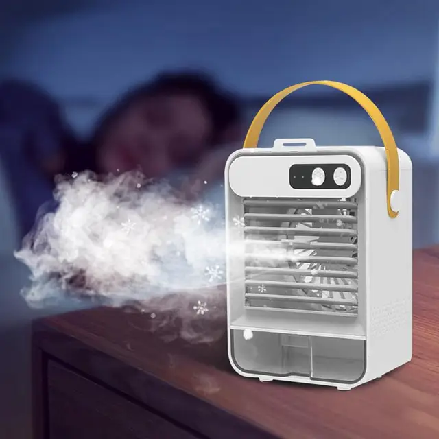 Hordozható Léghűtő 3 Sebességű Usb-Töltés Párologtató Hűtő Levegő Párásító Szépség Tükör Otthoni Készletek Csendes - Image 2