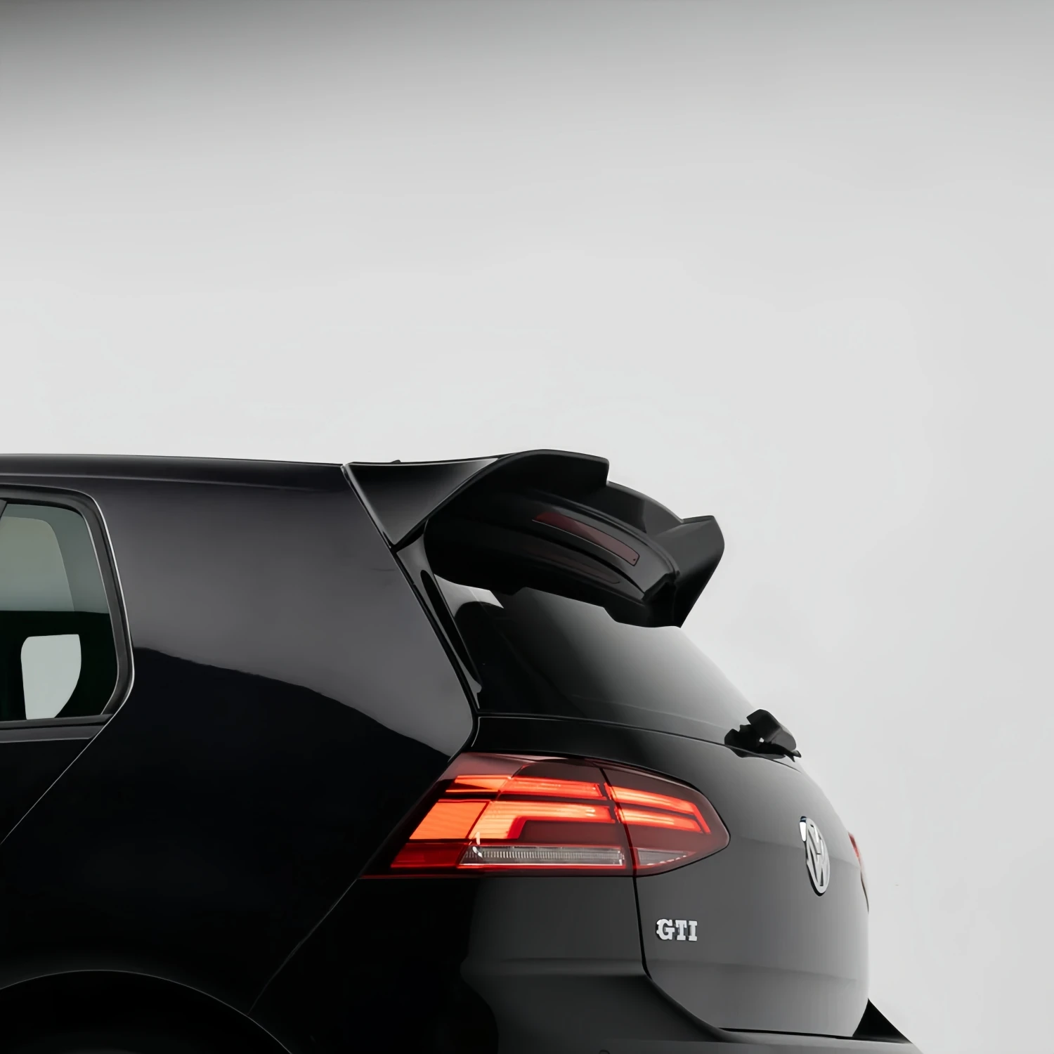 Gloss Black Spoiler on Vehicle