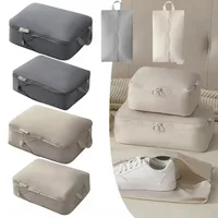 Memory Fabric Travel Storage Bag Foldable Dustproof Compression Packing Cube Large Capacity Moisture-proof 1