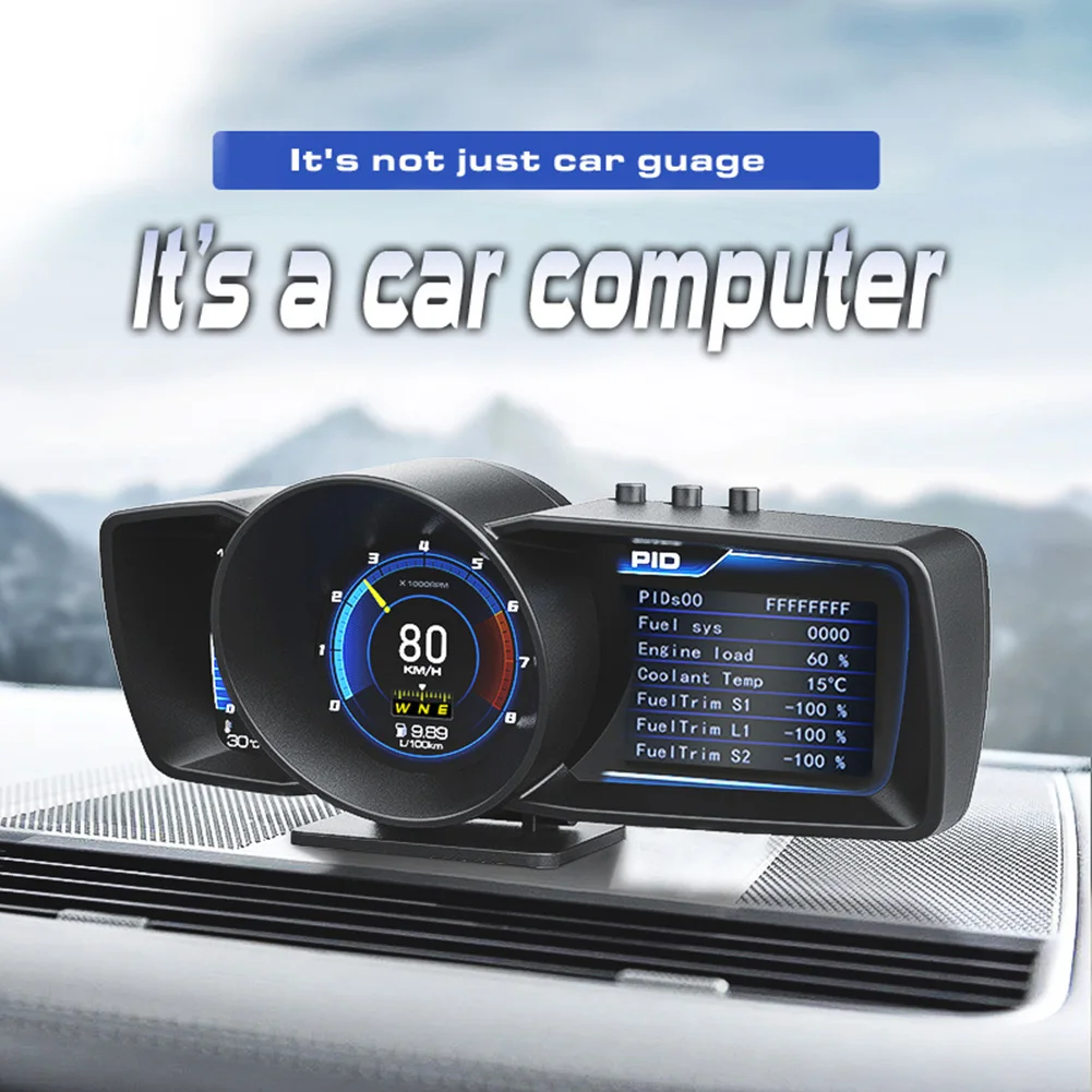 3.5インチ HUD A3 ユニバーサル GPS マルチカラー スクリーン スピード メーター 時計表示 A3 ヘッドアップディスプレイ