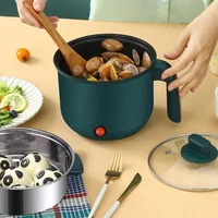Mini cuiseur à riz électrique antiadhésif, Machine de cuisson multifonction simple/Double couche, marmite chaude pour usage domestique 3