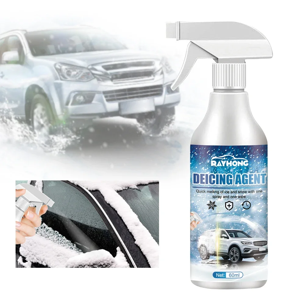 Car Windshield Cleaner Snow Ice Melting Spray Car De Icer Spray for Auto Home Windshield