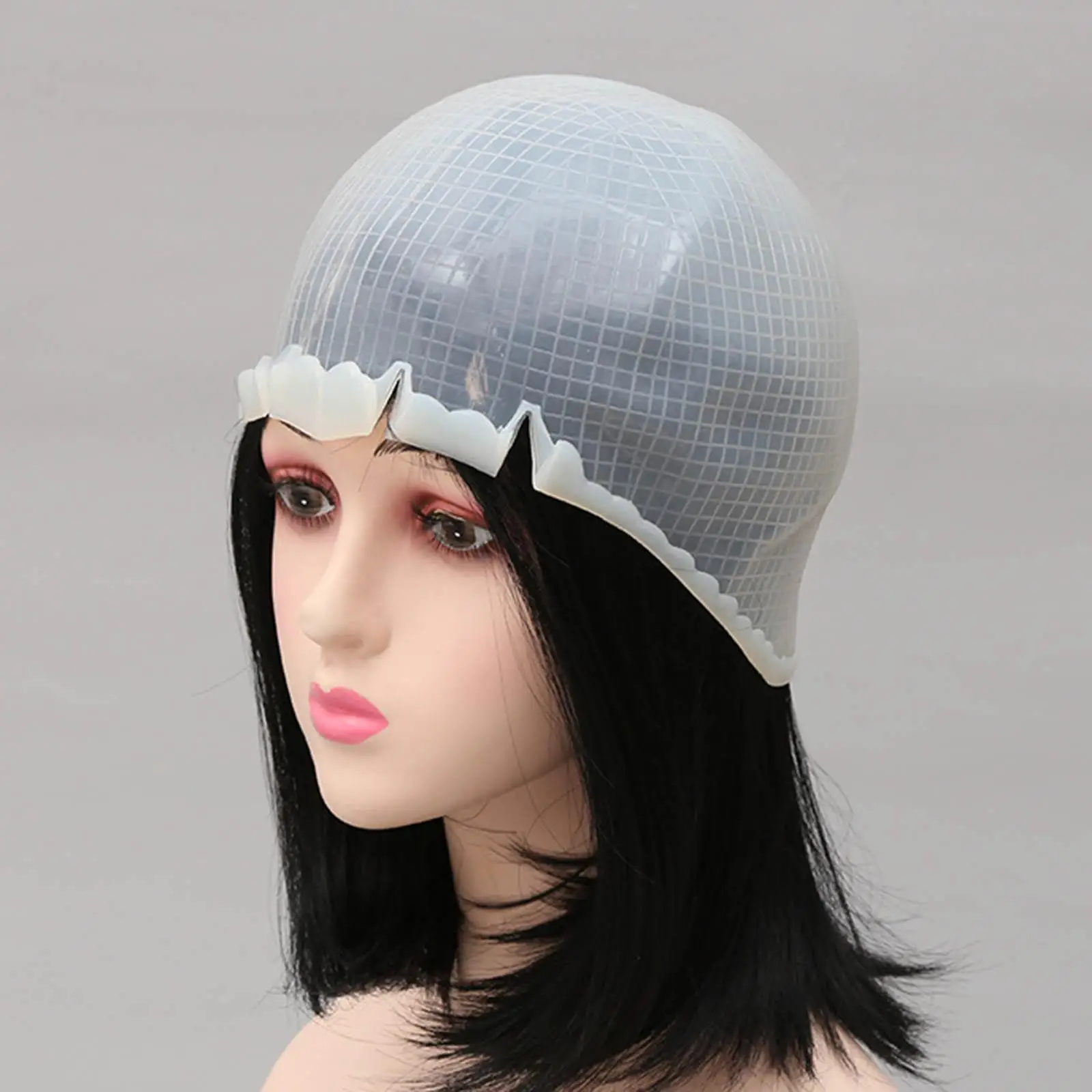 Silicone Hair Coloring Hat Dye Hat with Hook Hair Dyeing Hat Reusable