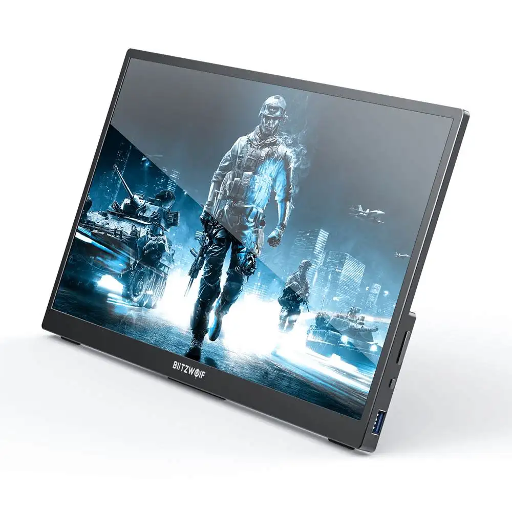 BlitzWolf PCM2L 13.3 ġ , FHD 1080P LCD ȭ, ޴ Ʈ ÷, PC ǻ , ӿ ÷ ȭ