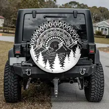 

Mandala Mountain Camper Truck, Gift For Jeep Lover, Father's Day Gift, Personalized Spare Tire COVER CAR, Gift For Car Lover