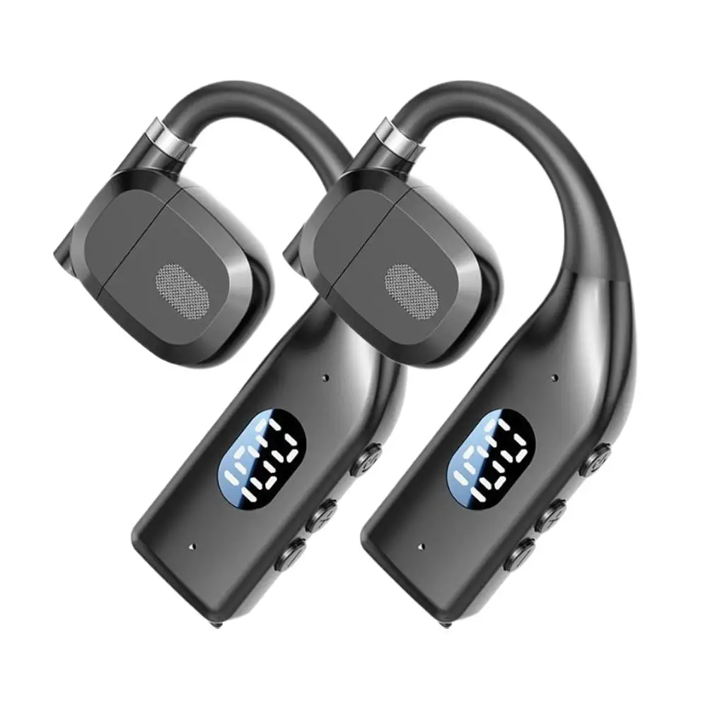 Wireless Bluetooth Headphones With Led Display And Mic_voghion.com