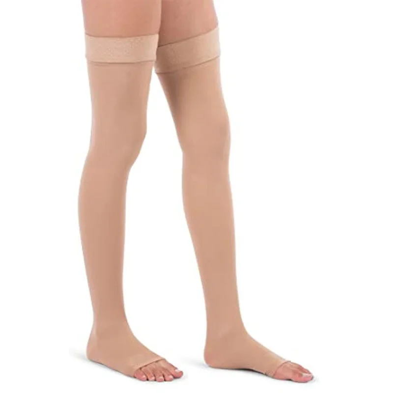 Medical Stockings For Women Men 20-30 mmHg Open Toe Graduated Thigh High Plus Size Stocking Socks DVT Maternity Pregnancy
