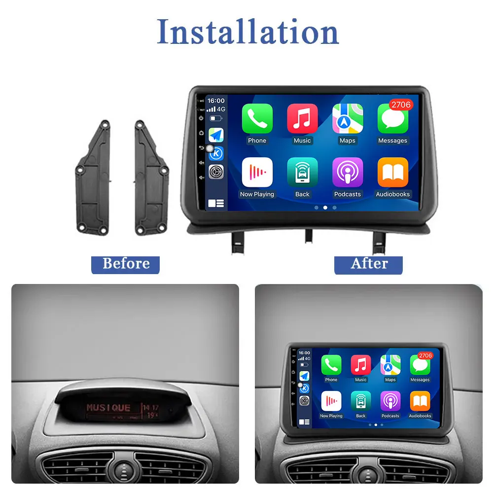 CarPlay Renault clio 3 Installation CarPlay Android&Carplay