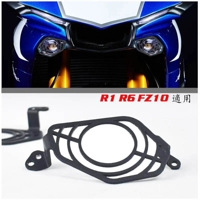 

Motorbike Headlight Protector Trim Mesh Cover Conversion Accessories for Yamaha R1 R1M R6 YZF1000 MT-10 FZ10
