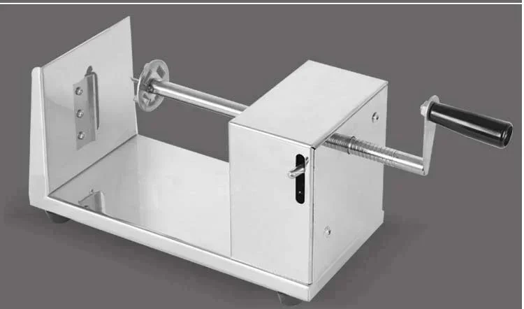 Manual Potato Tower Machine Commercial Semi-automatic Stretching Stainless Steel Whirlwind Hand Shaking Potato Chip Machine