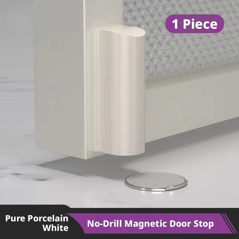 Magnetic Hidden Door Stopper and Wall Protector - Elegant Home Decor Accessory