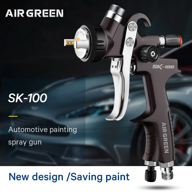 Pneumatic High Atomization SK-100 Original High-end Authentic HVLP With Stainless Steel Needle Nozzle taiwan hvlp spray gun 1 0mm nozzle high atomization save paintsuitable for wagner apollo graco hvlp turbine paint sprayers