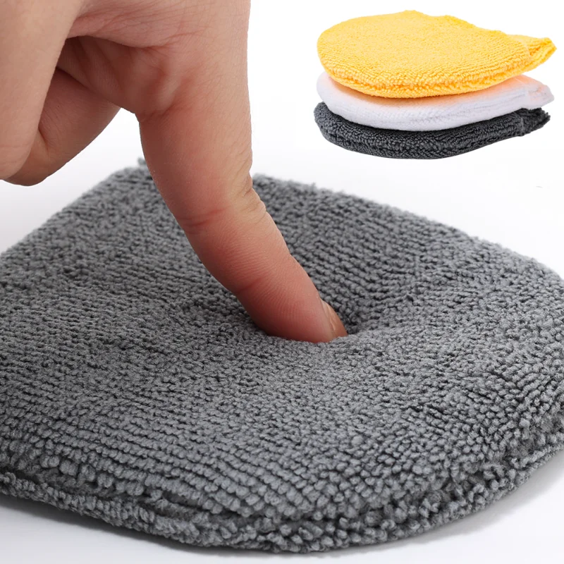 

5/3pcs Microfiber Car Wax Applicator Mitts Polishing Sponge Wax Foam Applicator Pad for Car Cleaning Auto Detailing Wash Tools