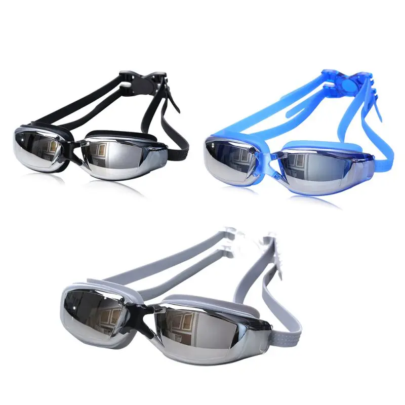 Anti-fog Swim Diving Water Goggles Glasses Unisex Swimming Adjustable Women Men Electroplating UV Waterproof Swimwear Eyewear