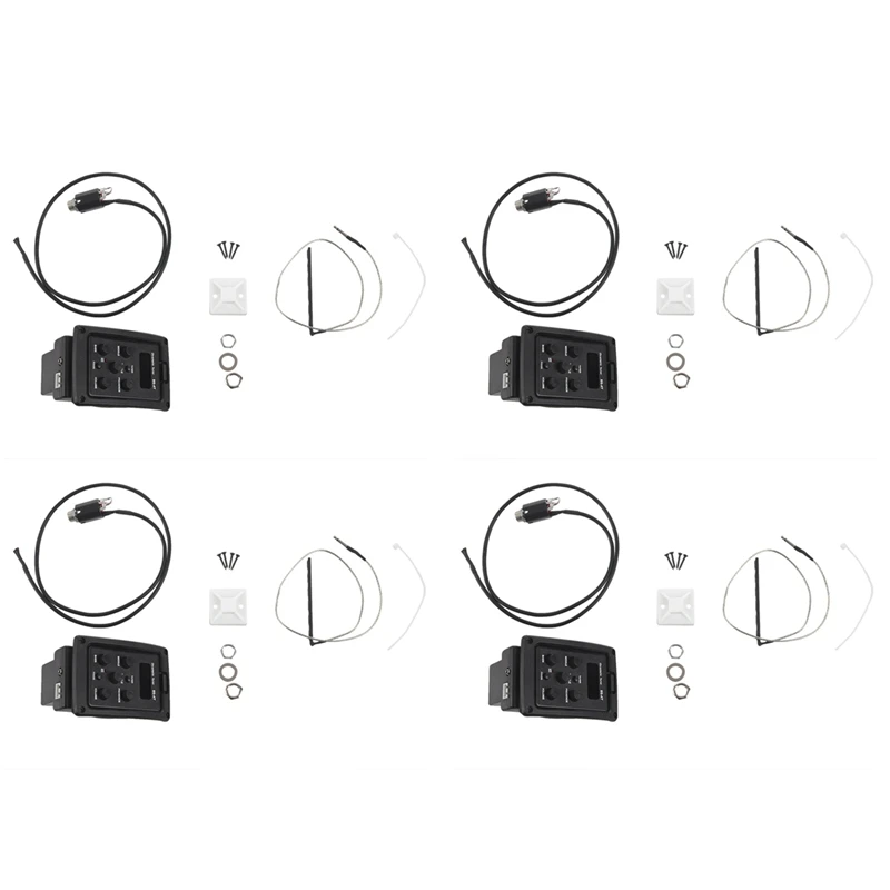 

4X EQ-4T 4 Band Pickup EQ Preamp With Tuner For Acoustic Guitar With LCD Tuner And Volume Control