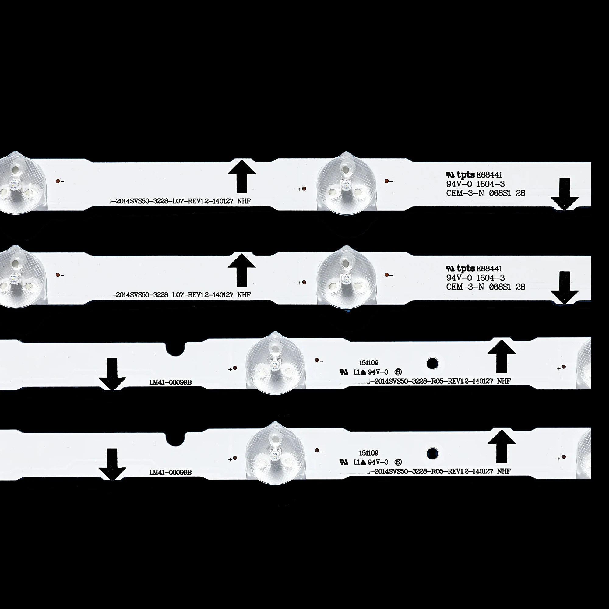 UE50H5000AK UN50H6300 UN50H6350 UE50J6250 UN50J5350 UE50H6670SB D4GE-500DCA-R2 D4GE-500DCB-R2용 LED 백라이트 스트립