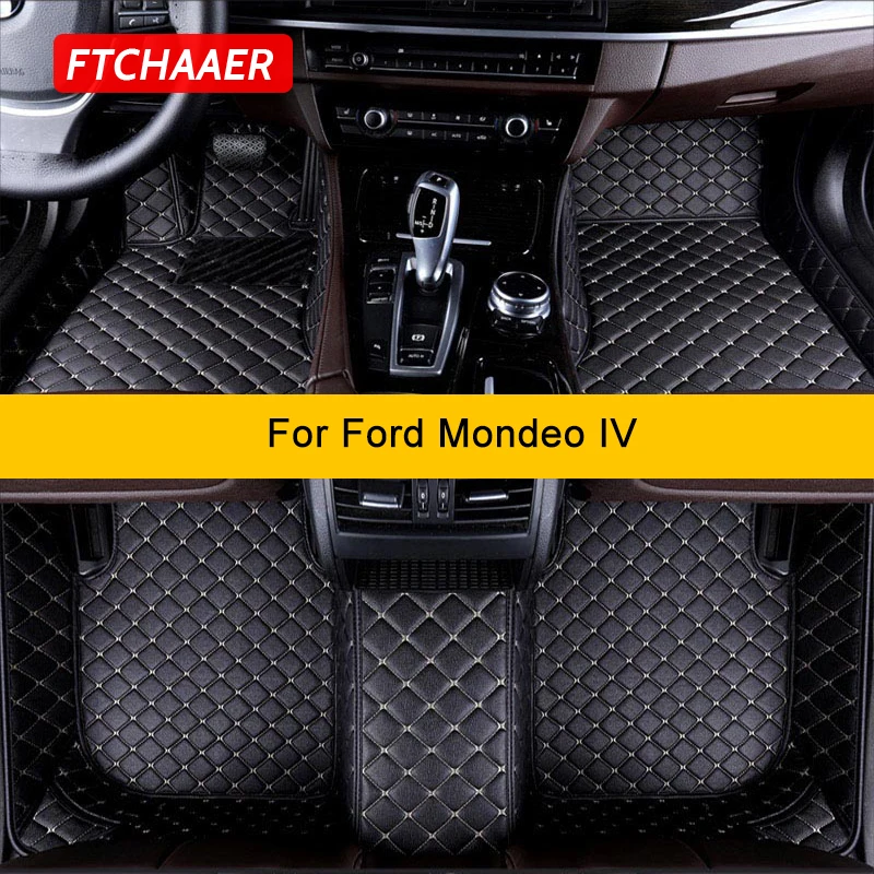 

FTCHAAER Custom Car Floor Mats For Ford Mondeo MK4 Fusion 2007-2013 Auto Carpets Foot Coche Accessorie