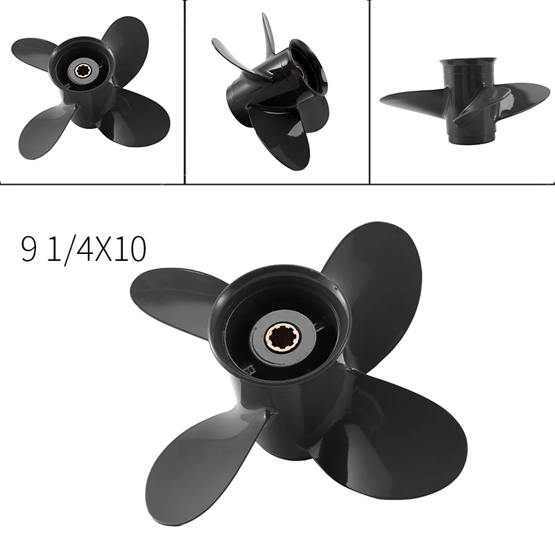 

9 1/4X10 Boat Outboard Propeller, For Yamaha Honda BF8D/BF9.9D BF9.9/BF15A BF15D/BF20 8 Splines 58134-ZV4-010AH