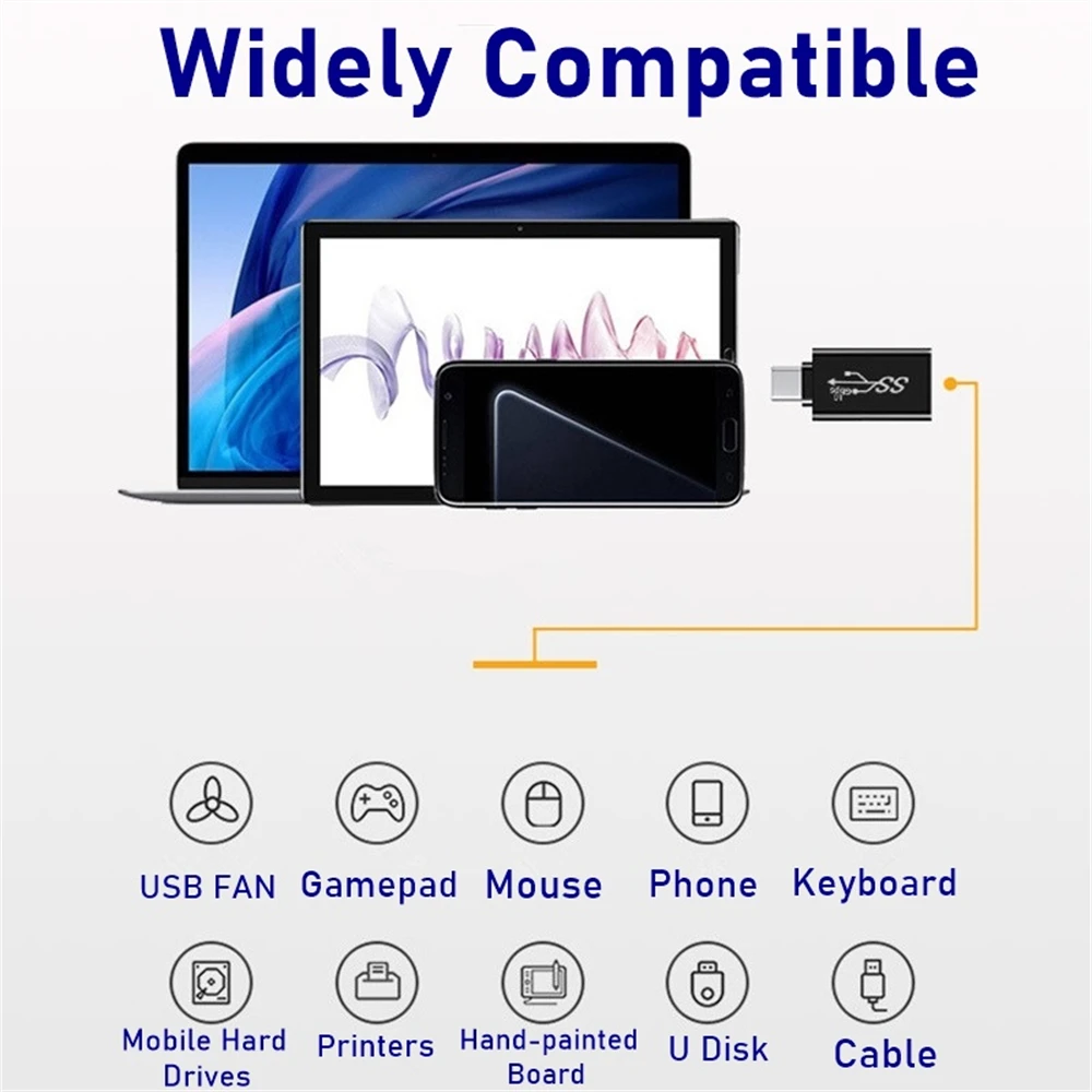 OTG Adapter Universal USB C to USB-A for Macbook Huawei Samsung Note Ipad