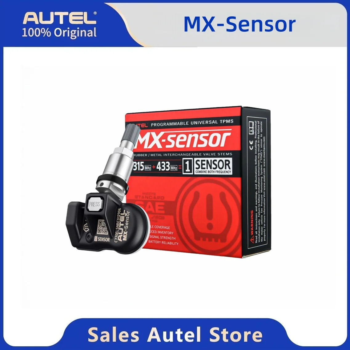 Autel TPMS MX-Sensor 315MHz & 433MHz 2in1 タイヤ空気圧センサー