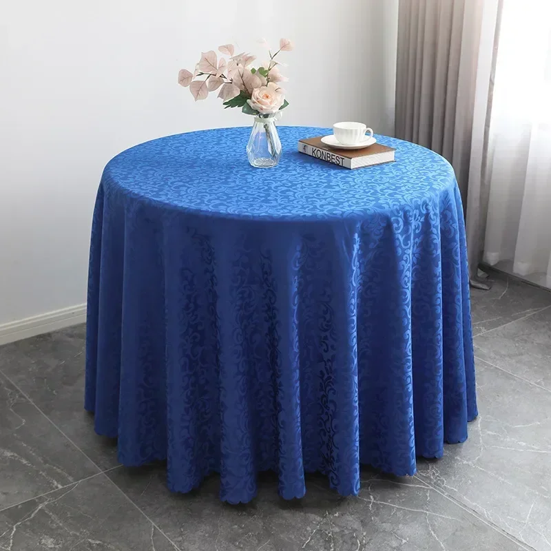 

Jacquard Round Wedding Table Cloth Cover Linen Damask Pattern For Birthday Party Show Decoration Hotel Restaurant