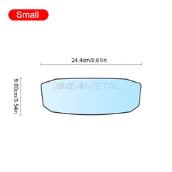SEAMETAL Anti-Glare Wide Angle Rearview Mirror for Enhanced Interior Visibility (Small)