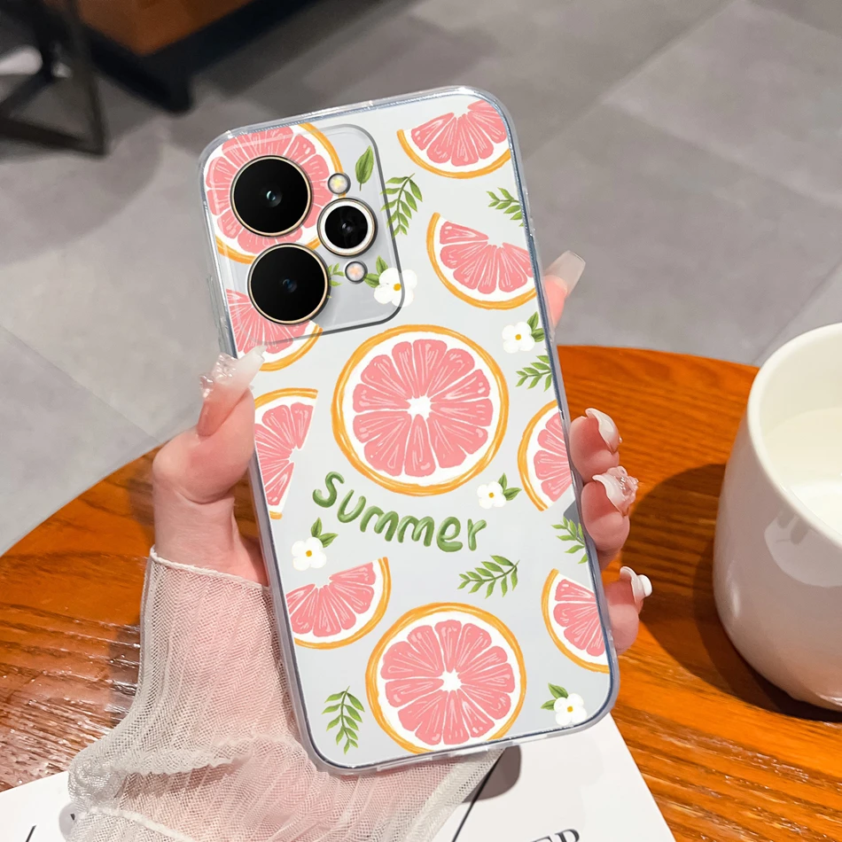 Transparent Shockproof TPU Silicone Back Cover - Simple Design Phone Protector Case