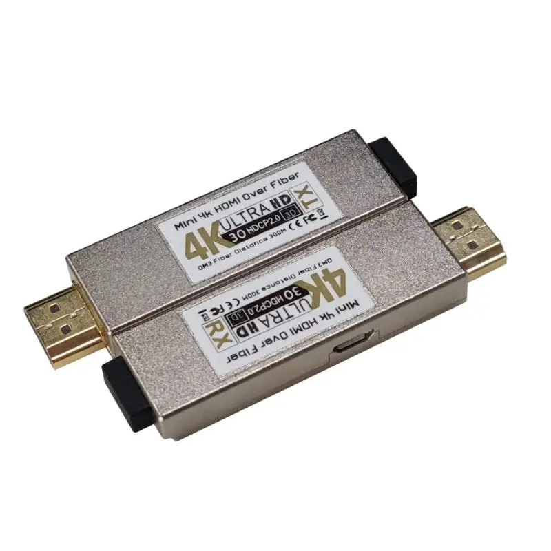 Mini 4K HDMI Fiber Converter 4K@30Hz Video Optical Transceiver OM3 300m HDMI Extender Support HDMI 1.4a & HCCP1.2 albert ninyeh captive price to ghana 23321 dt241m 1tx and 32rx hdmi matrix 200m extender support poe kvm ir many to many