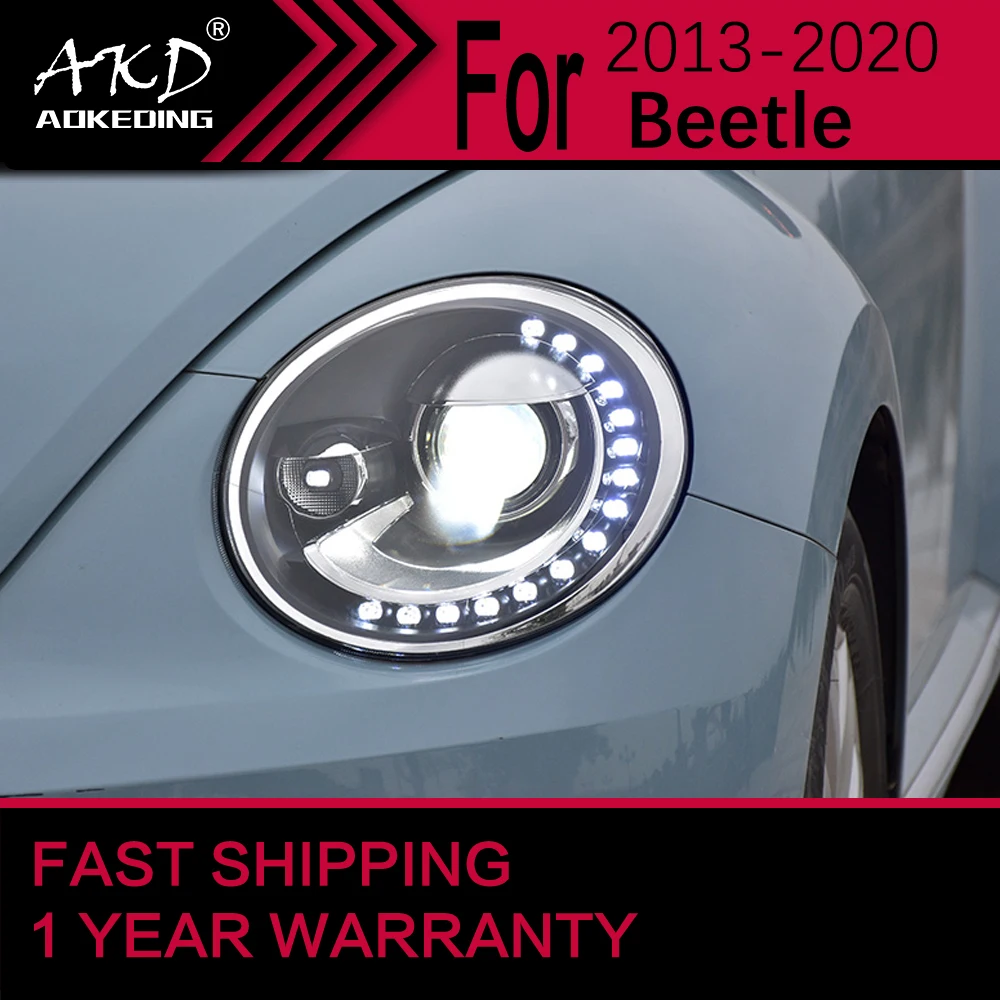 Akd Car Styling Headlight Assembly For Vw Beetle Headlights Bi Xenon