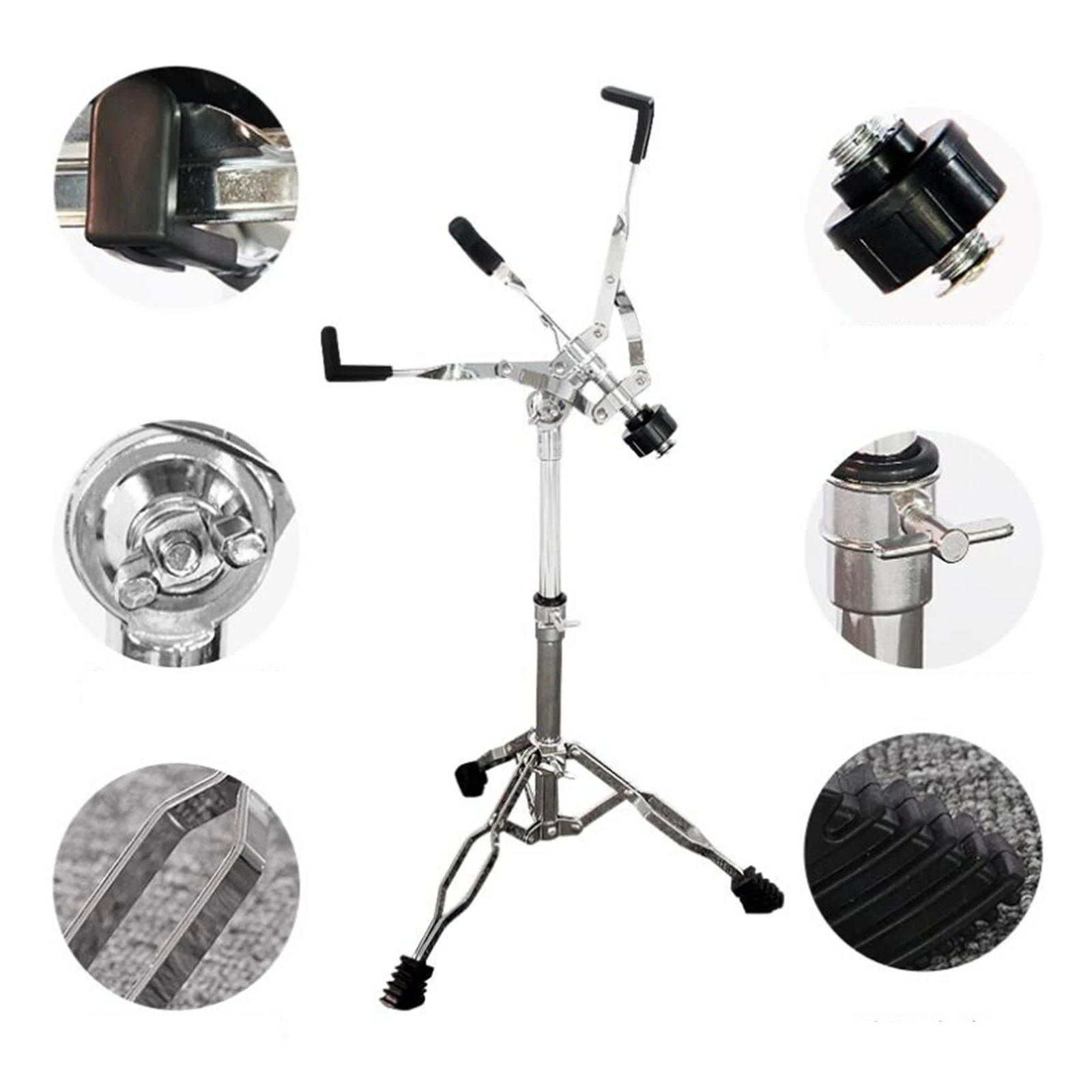 Portable Snare Drum Stand Height Adjust Instrument Holder for 12~14 Dia Drums