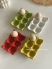 Korean Style 6-cell Ceramic Egg Tray with Personalized Egg Storage Compartments 4