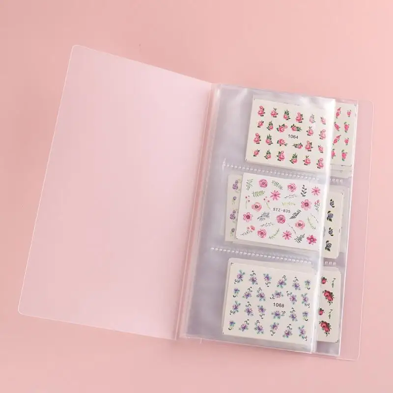 84/40 Slots Nagel aufkleber Veranstalter Buch große Kapazität Aufkleber Display halter Behälter für Nail Art Aufkleber Maniküre-Werkzeuge – Detail 3