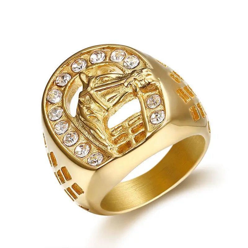 

Stainless steel - Horse - Hip Hop fashion ring