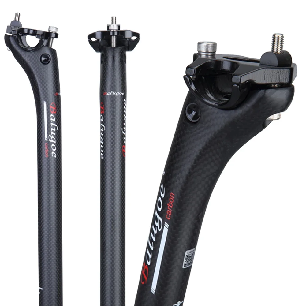 BALUGOE Carbon Fiber Seatpost 20° Offset Ultra Light Multiple Sizes
